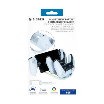 PUNJAČ BIGBAN ZA PS5 PORTAL & DUALSENSE - TRIPLE CHARGER STATION RGB 