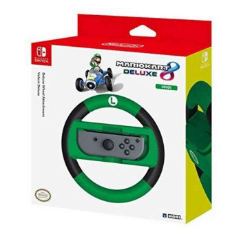 NINTENDO SWITCH HORI DELUXE WHEEL ATTACHMENT - MARIO KART 8 DELUXE - LUIGI 