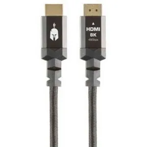 HDMI CABLE SPARTAN GEAR 21 8K 15M - ALUMINUM WITH GOLD PLATED PLUGS