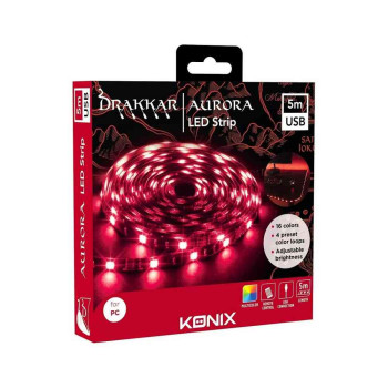 LED STRIP KONIX - DRAKKAR - AURORA - USB 5M 