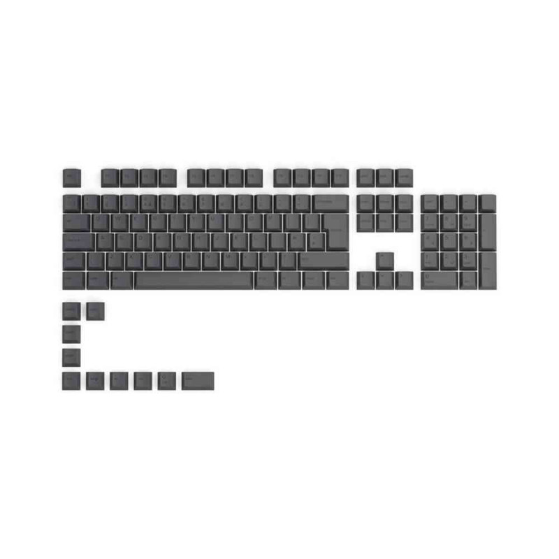 KEYCAPS GLORIOUS GPBT - BLACK ASH - ISO - UK LAYOUT 