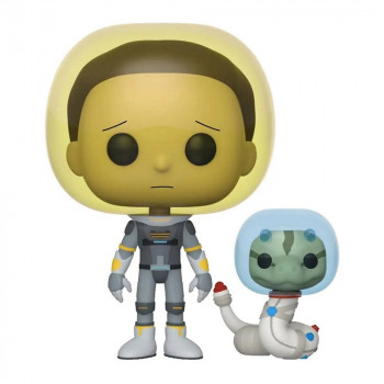 BOBBLE FIGURE ANIMATION - RICK AND MORTY POP! - SPACE SUIT MORTY WITH SNAKE 