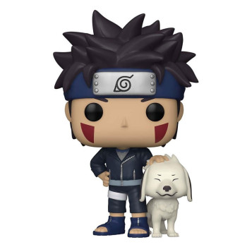 BOBBLE FIGURE ANIME - NARUTO SHIPPUDEN POP! - KIBA WITH AKAMARU 