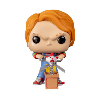 BOBBLE FIGURE MOVIES - CHUCKY POP! - CHUCKY WITH BUDDY & GIANT SCISSORS 