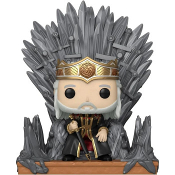 BOBBLE FIGURE TELEVISION - HOUSE OF THE DRAGON POP! - VISERYS ON THE IRON THRONE 