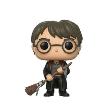 BOBBLE FIGURE HARRY POTTER POP! - HARRY POTTER WITH FIREBOLT & FEATHER EXCLUSIVE 