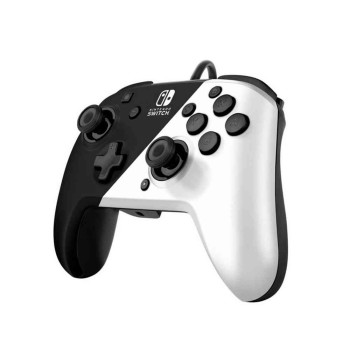 GAMEPAD PDP FACEOFF DELUXE CONTROLLER + AUDIO BLACK & WHITE 