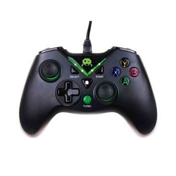 GAMEPAD FREAKS AND GEEKS - WIRED CONTROLLER - 3M EXTRA LONG CABLE - BLACK 