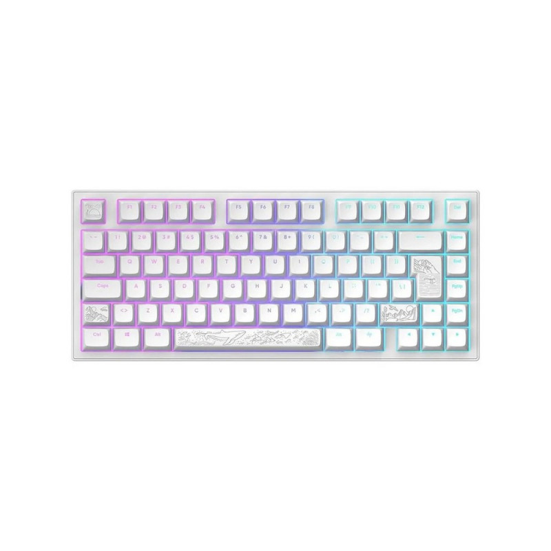 TASTATURA DARK PROJECT ALU TERRA NOSTRA WHITE - WIRED GAMING KEYBOARD (ANSI) 