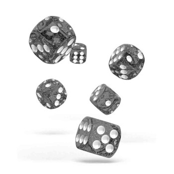 KOCKICE OAKIE DOAKIE DICE D6 16 MM SPECKLED - BLACK (12) 