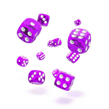 KOCKICE OAKIE DOAKIE DICE D6 12 MM TRANSLUCENT - PURPLE (36) 