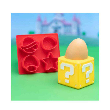 EGG CUP & TOAST CUTTER PALADONE - SUPER MARIO - QUESTION BLOCK 