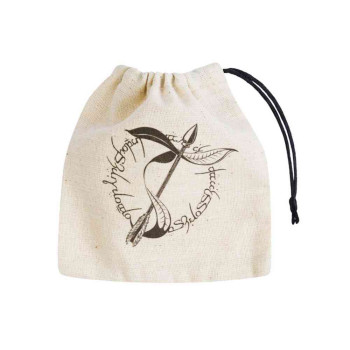 KOCKICE Q WORKSHOP - ELVISH BEIGE & BLACK - DICE BAG 