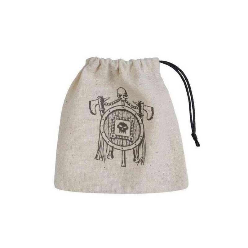KOCKICE Q WORKSHOP - ORC BEIGE & BLACK - DICE BAG 