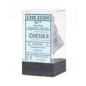 KOCKICE CHESSEX - POLYHEDRAL - SPECKLED - AIR (7) 