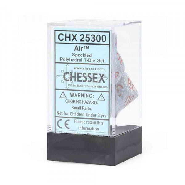 KOCKICE CHESSEX - POLYHEDRAL - SPECKLED - AIR (7) 