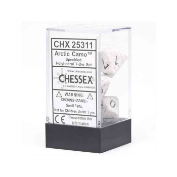 KOCKICE CHESSEX - POLYHEDRAL - SPECKLED - ARCTIC CAMO (7) 