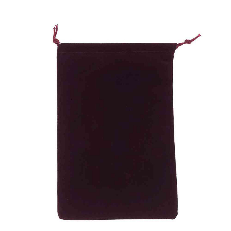 DICE BAG CHESSEX - SUEDECLOTH L - BURGUNDY