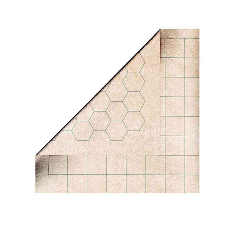 PODLOGA CHESSEX - REVERSIBLE BATTLEMAT - SQUARES & HEXES - PLAYING SURFACE 