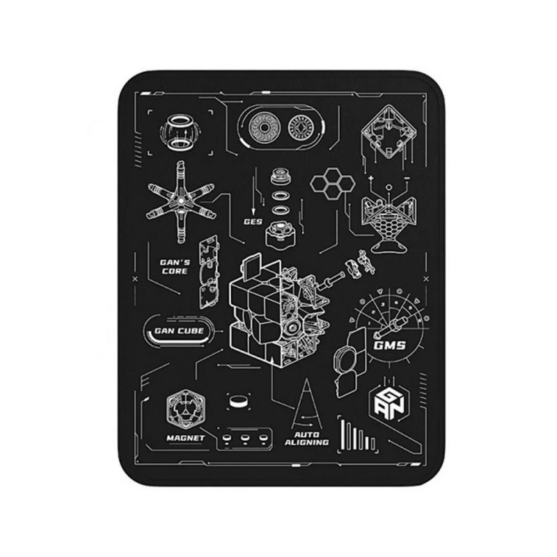 PODLOGA ZA SLAGANJE RUBIKOVE KOCKE - GAN 12 - BLACK 