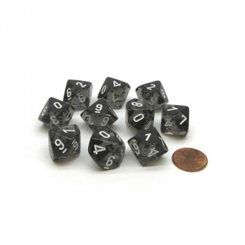 KOCKICE CHESSEX - TRANSLUCENT - SMOKE & WHITE (10) 