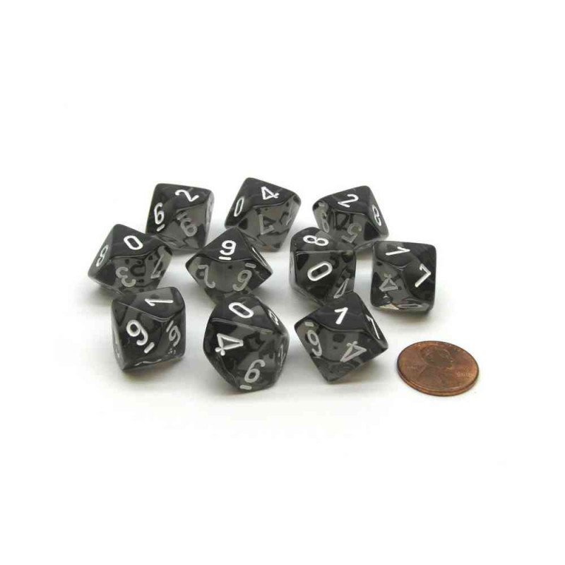 KOCKICE CHESSEX - TRANSLUCENT - SMOKE & WHITE (10) 