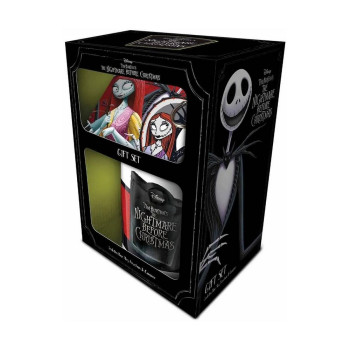 GIFT SET - NIGHTMARE BEFORE CHRISTMAS - ŠOLJA, PODMETAČ & PRIVEZAK 