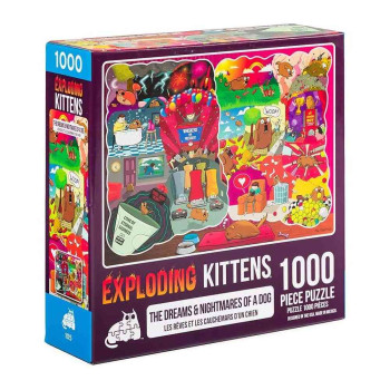 PUZZLE FOR ADULTS EXPLODING KITTENS - THE DREAMS AND NIGHTMARES OF A DOG 