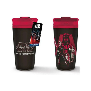 TERMOS STAR WARS - MAY THE FORCE BE WITH YOU - METAL TRAVEL MUG 