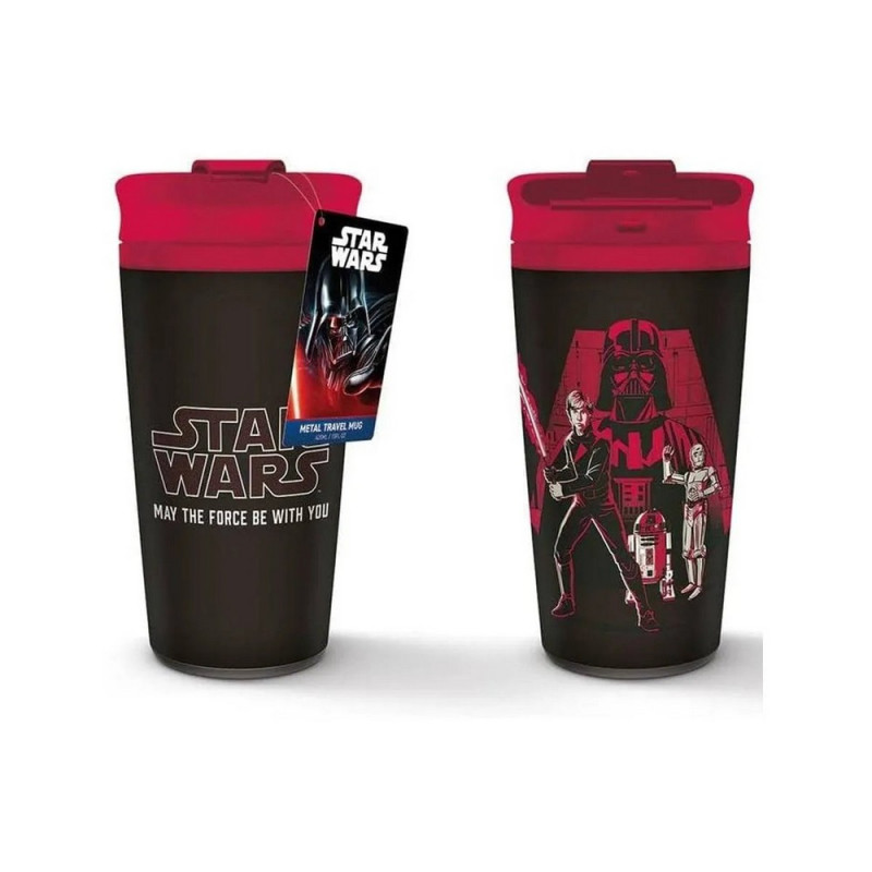 TERMOS STAR WARS - MAY THE FORCE BE WITH YOU - METAL TRAVEL MUG 