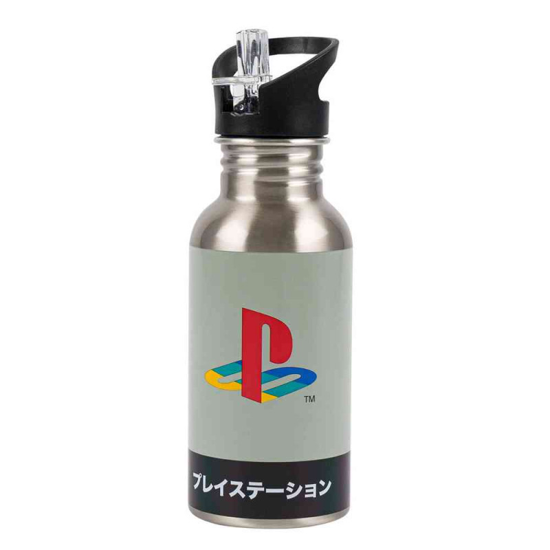 BOCA PALADONE PLAYSTATION HERITAGE - METAL WATER BOTTLE WITH STRAW 