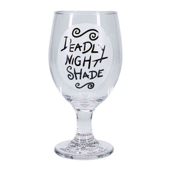 cASA THE NIGHTMARE BEFORE CHRISTMAS - DEADLY NIGHT SHADE - GLOW IN THE DARK GLAS 