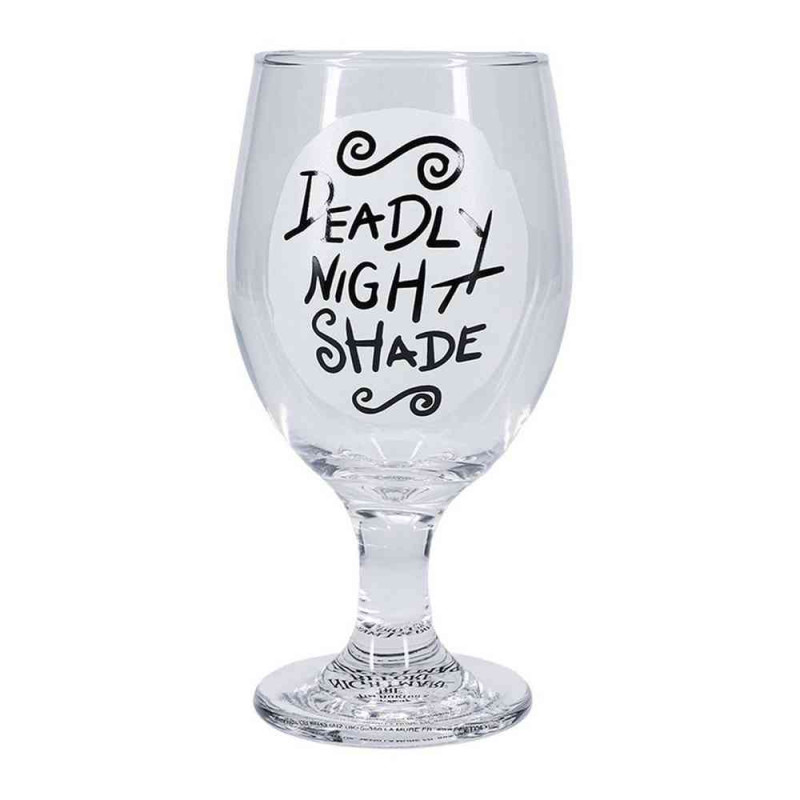cASA THE NIGHTMARE BEFORE CHRISTMAS - DEADLY NIGHT SHADE - GLOW IN THE DARK GLAS 