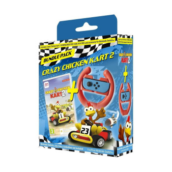 SWITCH CRAZY CHICKEN - KART 2 (CODE IN A BOX) +  STEERING WHEEL 