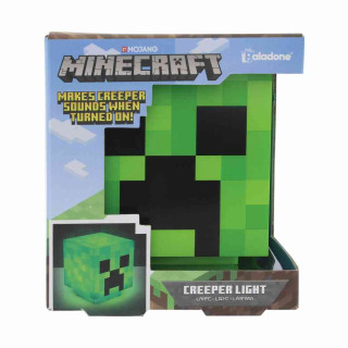 LAMPA MINECRAFT CREEPER LIGHT WITH SOUND PALADONE 