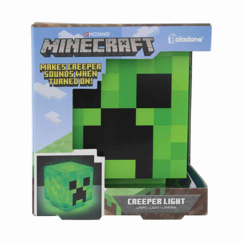 LAMPA MINECRAFT CREEPER LIGHT WITH SOUND PALADONE 