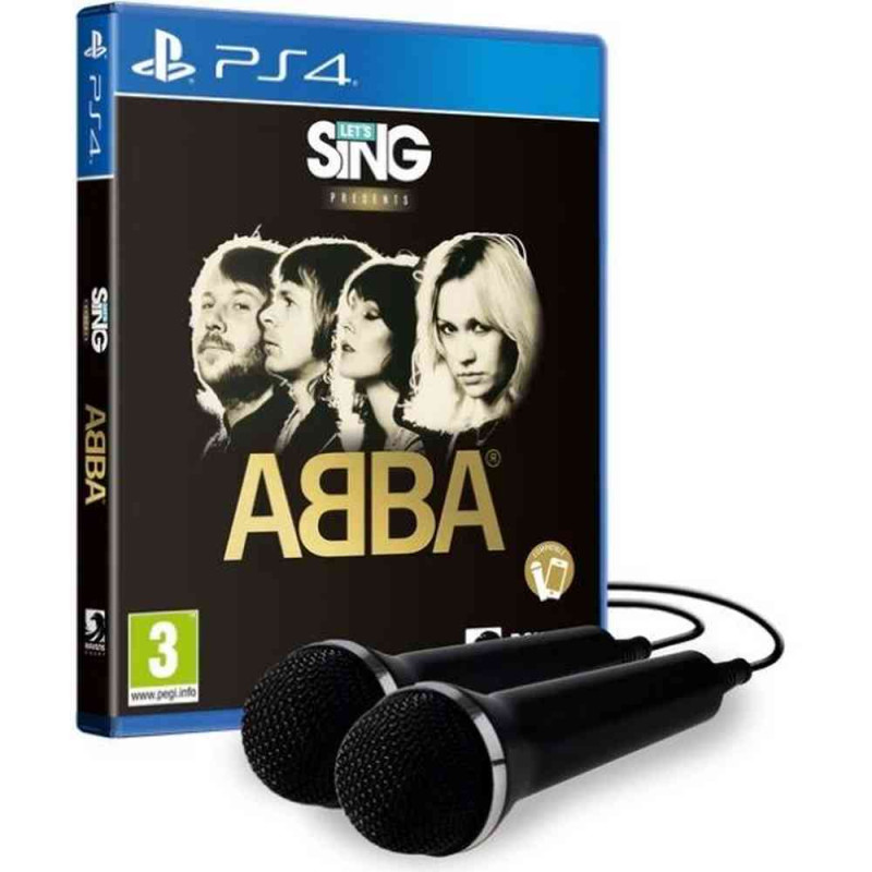 PS4 LETS SING  ABBA AND 2 MIKROFONA 