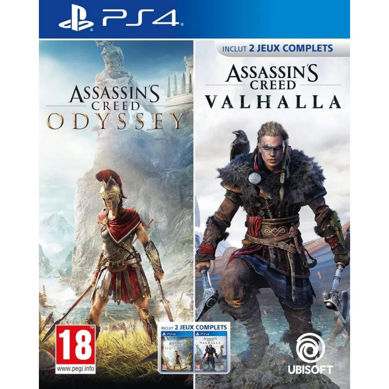 PS4 ASSASSINS CREED DOUBLE PACK - ODYSSEY & VALHALLA 