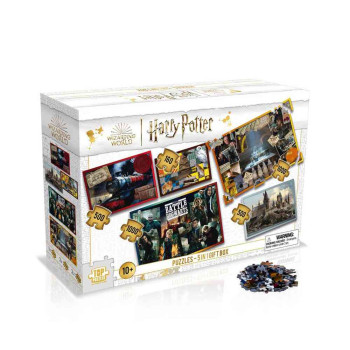 PUZZLE HARRY POTTER - 5 IN 1 PUZZLES - GIFT BOX 