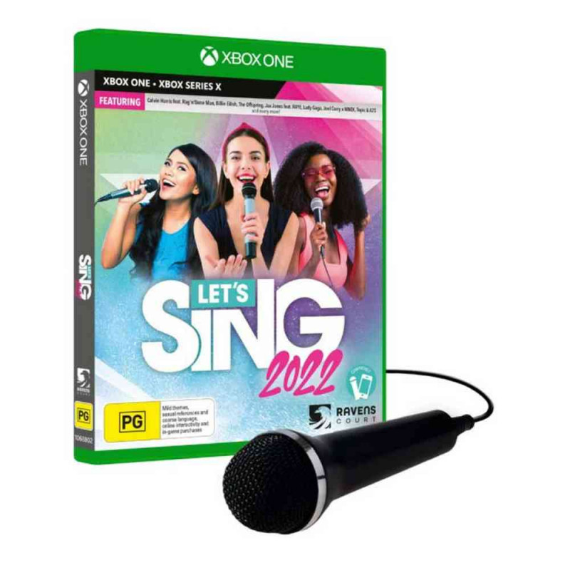 XBOX ONE LETS SING 2022 AND 1 MIC 