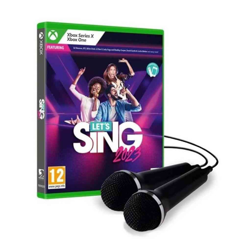 XBOX ONE LETS SING 2023 AND 2 MIKROFONA 