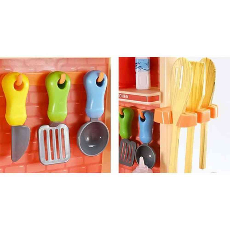 DEČIJA KUHINJA SOUNDS LED WATER WITH STEAM GENERATOR PINK  42EL 