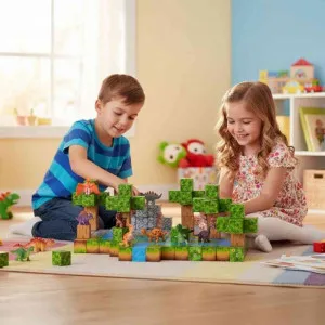 SET MAGNETNIH KOCKI ZA DECU – 142 DELA  KOCKE I DINOSAURISI 