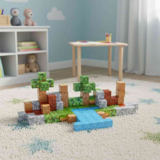 SET MAGNETNIH KOCKI ZA DECU – 119 DELOVA 