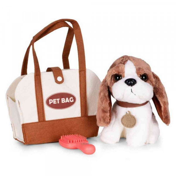PLIŠANA IGRAČKA ZA DECU  ŠTENE BEOGLE  TORBA + ČETKA ZA NEGU 