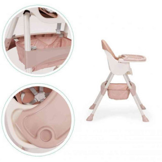 STOLICA ZA HRANJENJE 2U1 ECOTOYS PINKWHITE 