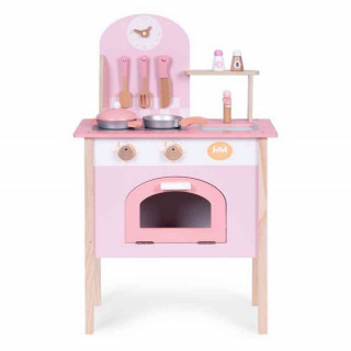 DEČIJA KUHINJA PINK SA 2 DODATAKA RERNOM SLAVINOM I SUDOPEROM ECOTOYS 