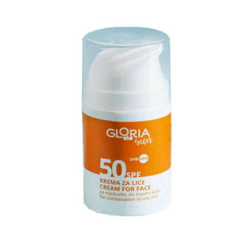 GLORIA KREMA ZA LICE SPF 50  ZA MEŠOVITU DO MASNU KOŽU 