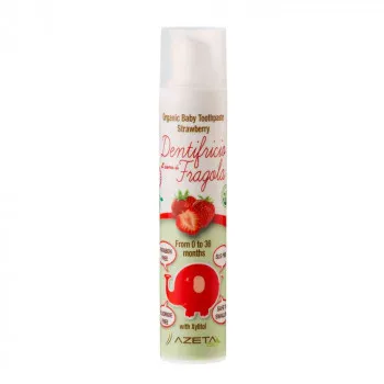 AZETA BIO ORGANSKA PASTA ZA ZUBE JAGODA 0-36M 50ML 