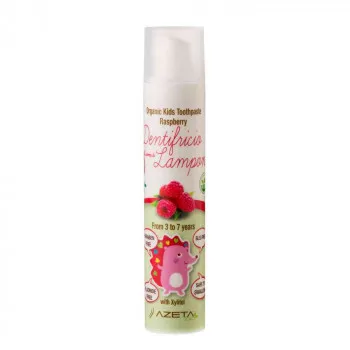 AZETA BIO ORGANSKA PASTA ZA ZUBE MALINA 3-7G 50ML 